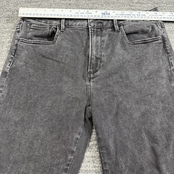 Driftwood Gizelle Jeans Women 31 Black Embroidered Floral Rose Goth Vampire - Picture 5 of 11